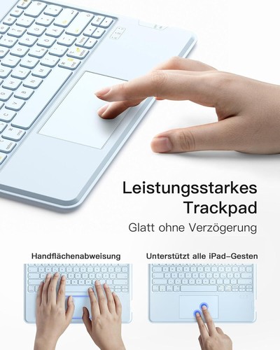 Inateck Tastatur Hülle W/ Touchpad mit iPad Air 13" 2024/2025 ipad Pro 12.9" 6/5 - Bild 5 von 8