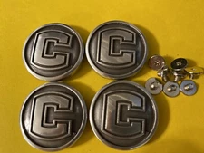 Lot of 4 University Of Connecticut Conchos with Screws 1 1/8” Wide New