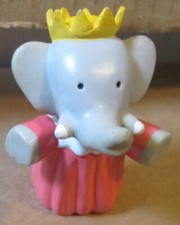 Vintage 1988 BABAR elephant QUEEN CELESTE PVC figure 2.25"
