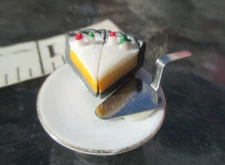 Reutter Porcelain Dollhouse Cake Server Set Vintage Germany