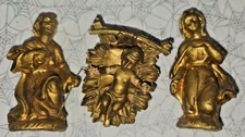 Vintage Fontanini Jesus Mary Joseph Manger Nativity Christmas Figures