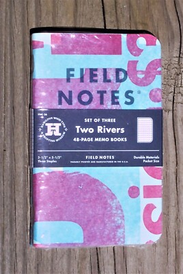 FIELD NOTES - TWO RIVERS (THREE 48 PAGE MEMO BOOKS) | eBay
