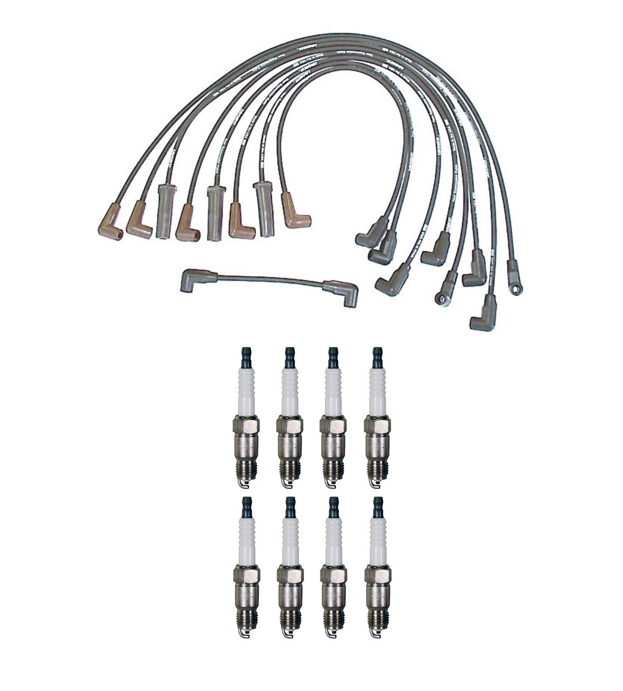 Denso Wire Set 7mm  8 U-Groove Spark Plug 0.035 Kit For Chevy Buick Cadillac V8