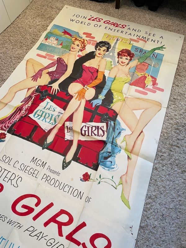LES GIRLS Original Movie Poster Gene Kelly Mitzi Gaynor 1957