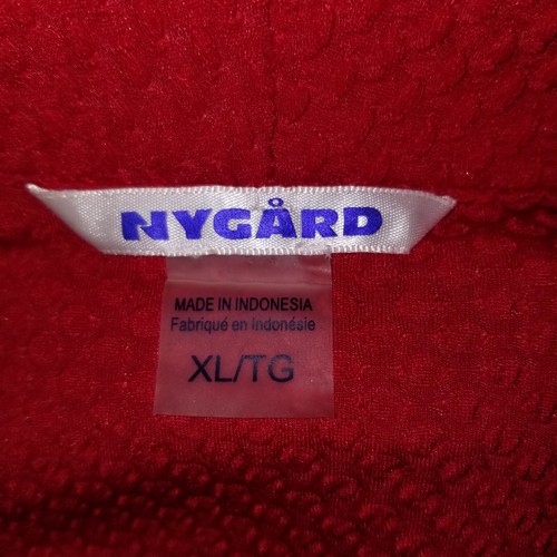 PETER NYGARD Textured Jacket Size XL Red Accent Zipper Shawl Collar Hook Closure - Picture 6 of 6