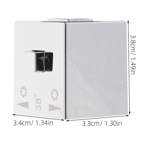 Faucet Accessories Bathtub Control Knob Square Shower Temperature Handle - Picture 7 of 12