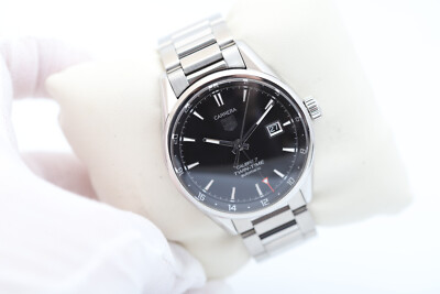 Tag Heuer Carrera Calibre GMT 41mm Black Dial Men's Watch  UK