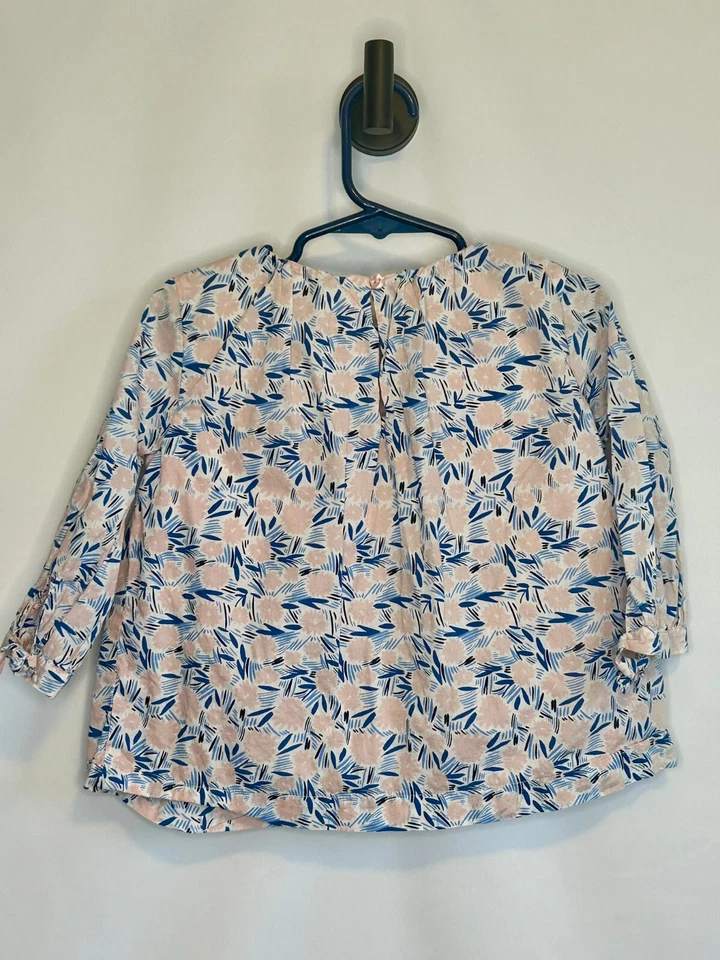Girls Gymboree Pink Floral Top Size XS (4) - Image 3 of 4