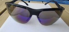 Pyramex Rendezvous Safety Sunglasses Blue Mirror Black Frame Z87-2