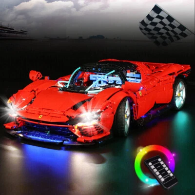 LocoLee LED Licht Kit für Lego 42143 Technic Ferrari Daytona SP3 Fernbedienung