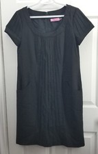 Eliza J Short Sleeve Pleated Black Size 8