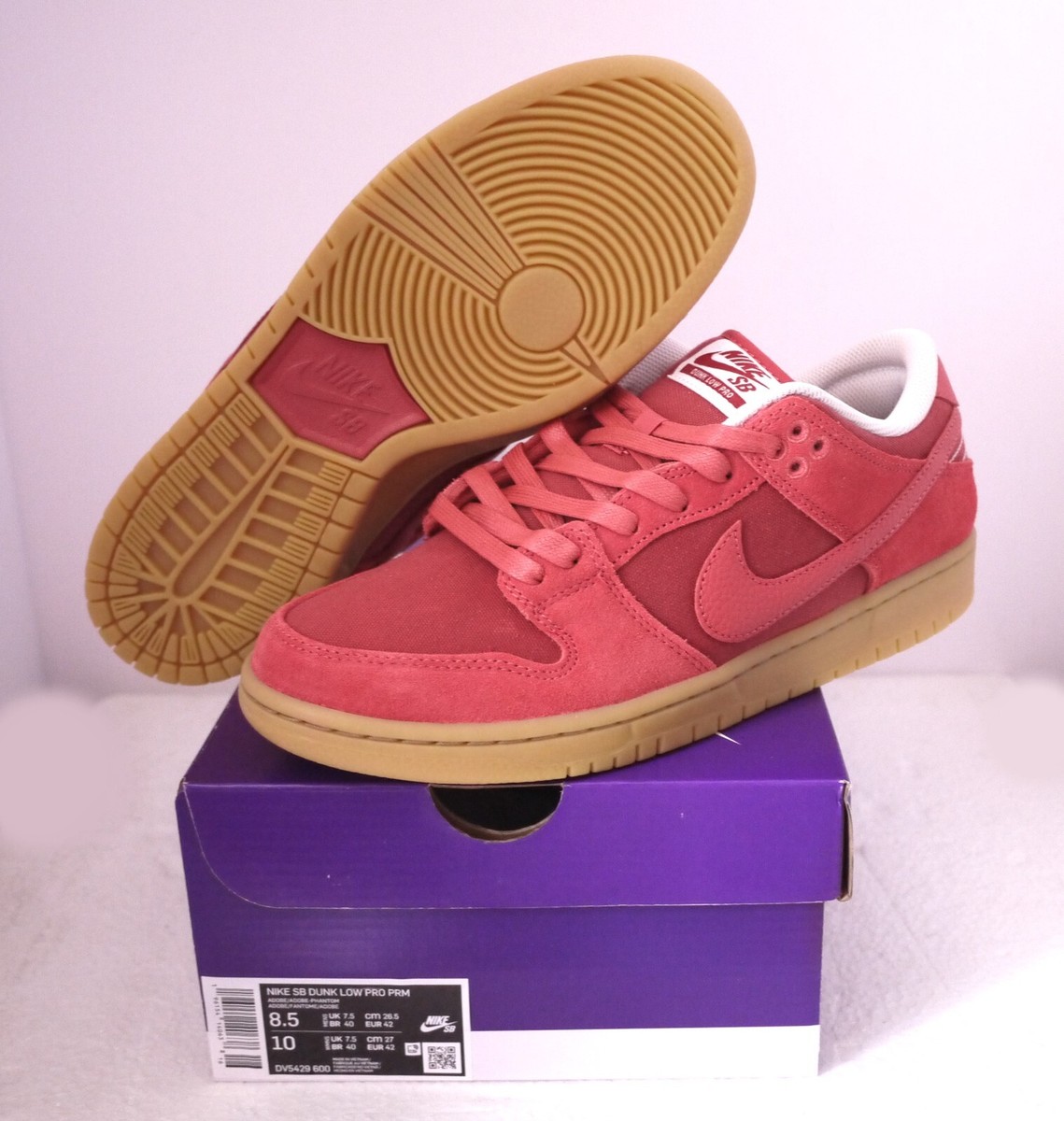 靴 NIKE SB DUNK LOW PRO PRM ADOBE NIKE SB DUNK LOW PRO (ADOBE) (DV5429-600) ADOBE SHOES (Men 8.5