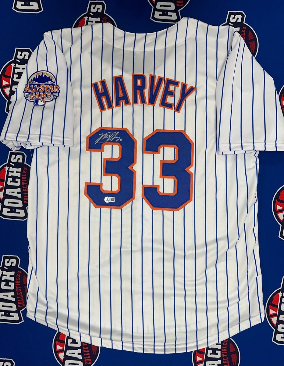 Matt Harvey Autographed NY Mets CUSTOM Pinstripe Jersey (Beckett)