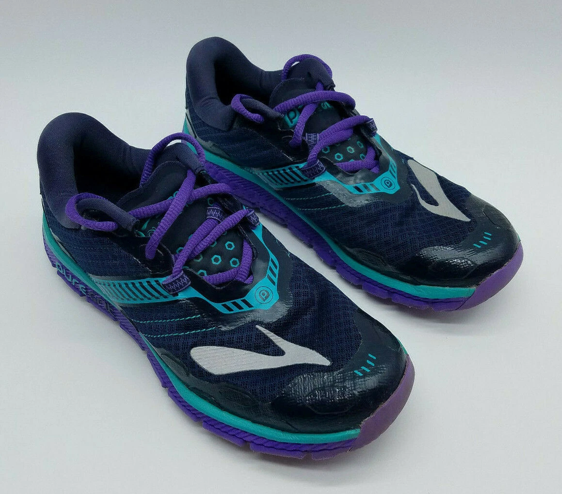 Brooks Pure Grit 5 Women s Size 7 Running Shoes Peacoat Passion eBay
