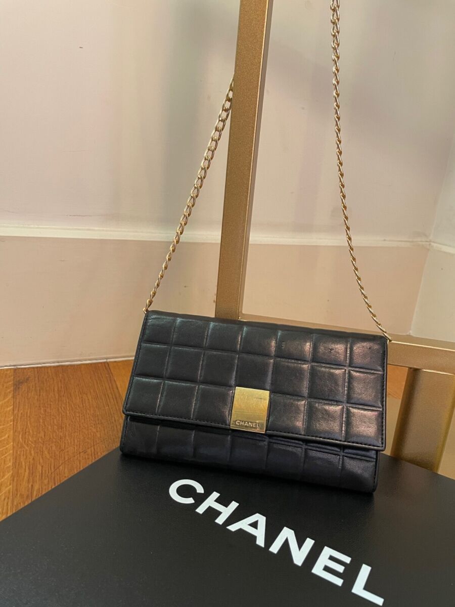 Chanel chocolate bar long wallet & WOC