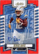 2023 Absolute Rookies Orange Spectrum Signatures #196 Derius Davis /75 (RC)
