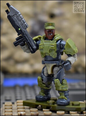 HALO MEGA CONSTRUX UNSC SERGEANT JOHNSON MINI FIGURE HHC44 ELEPHANT SANDNEST