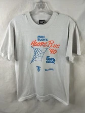 Vintage Mike Bush Easter Seals Fundraiser T-Shirt  KSDK 5 Single Stitch 1990
