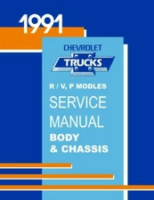 1991 Chevrolet GMC Truck Van Suburban P Chassis Shop Service Repair Manual OEM