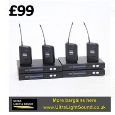 Trantec 4 Way Radio Mic Kit Wireless Microphone Suit Stage Lighting Zero 88