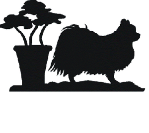 The Profile Range Chihuahua Long Coat Dog Design Weathervane
