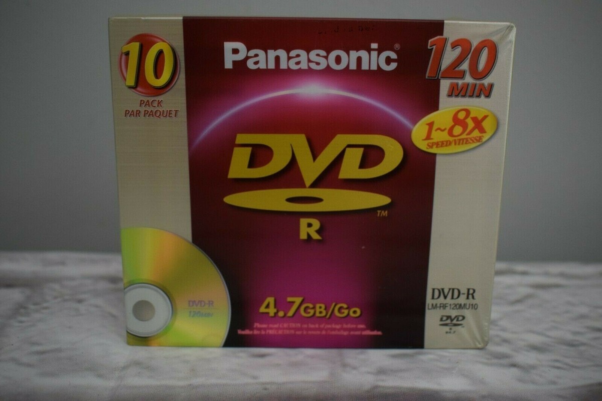 Panasonic DVD R 10 Pack & Memorex DVD+R DL 3 Pack Unopened Sets