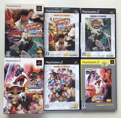 PS2 Hyper Street Fighter Vampire CAPCOM VS SNK 2 Value Pack Marvel