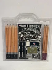 Pro 3078 By Nicole Sketch And Drawing Set 18 Piece art charcoal pencils - C1066
