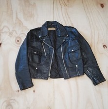 VINTAGE 1950-1960'S HARLEY DAVIDSON MOTORCYCLE LEATHER JACKET SIZE S