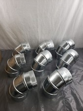 New 8 PK GV0288 Imperial 5" x  90° GV Adjustable Elbow Chimney Vent 24 Gauge