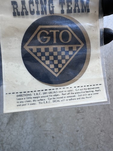 Vintage 1960s/1970s Muscle Car Decal Window Sticker Lot GTO, Camaro, Playboy etc - Picture 3 of 19