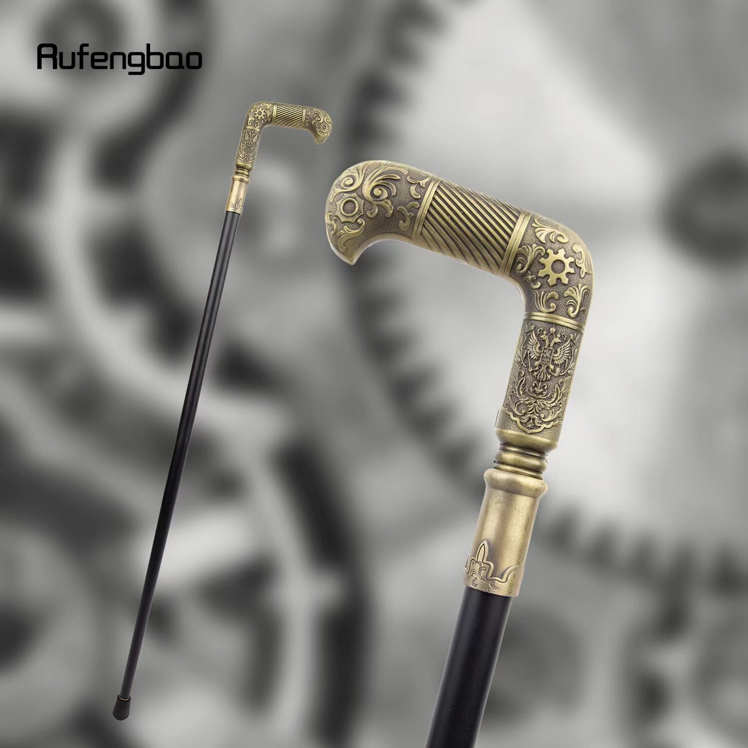 NEW Steampunk SOLID ANTIQUE SOLID HANDLE WALKING … - image 7