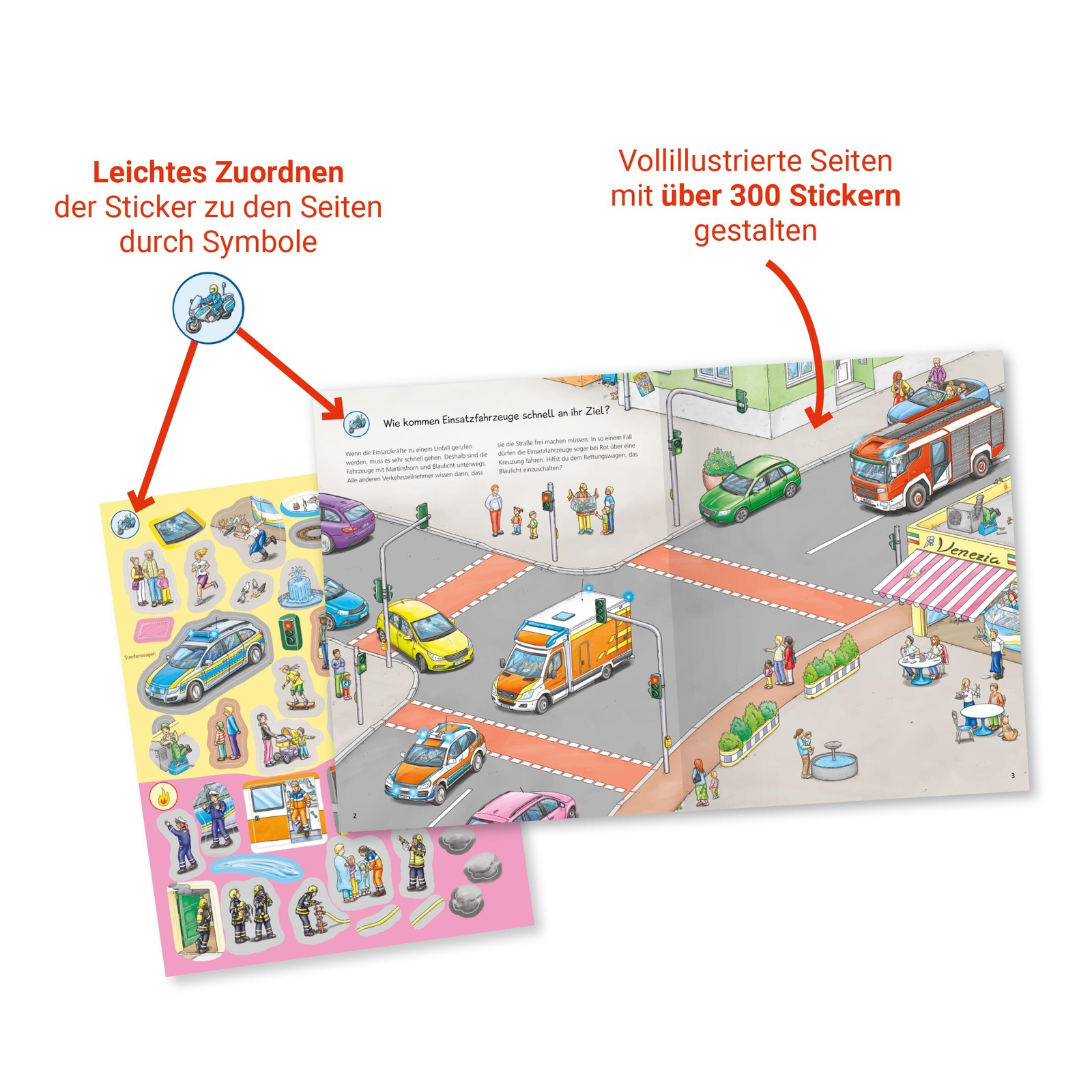 Thumbnail - Wieso? Weshalb? Warum? Stickerheft: Einsatzfahrzeuge, Oliver Kockmann