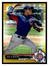 Jose Albertos 2017  Bowman Chrome Gold /50