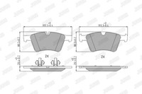 Jurid 573424J Brake Pad Set, Disc Brake For MERCEDES-BENZ