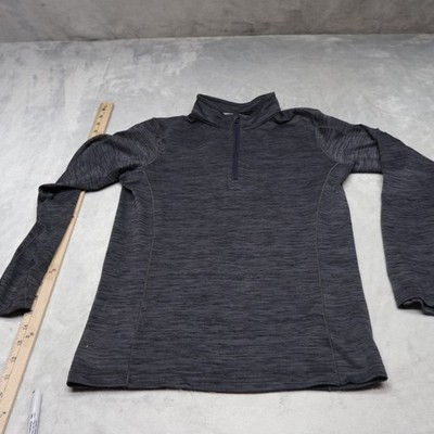 Kuhl Sweater Boys Large 14/16 Black Alloy 1/4 Zip Light Knit Pullover Outdoor