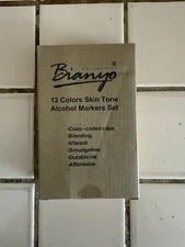 Bianyo Skin Tone Markers: 12 Dual-Tip Alcohol Markers for Coloring, Sketching...