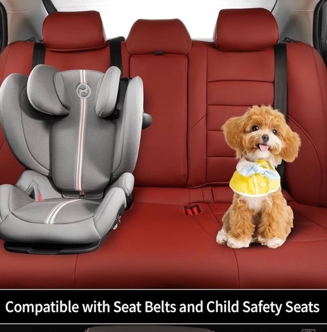 Custom fit Seat Covers For Toyota Camry SE,LE, Nightshade 2018-24 Burgundy EKR - Image 4 of 4