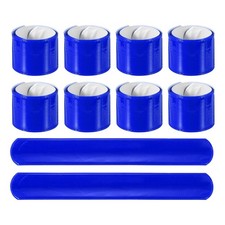 10Pcs Reflective Arm Bands, 8.7"High Visibility Bands, Blue  Arc 