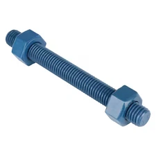 Usa Fastener B7-.625-6-50 Threaded Stud, Fluoropolymer Coated, 50 Pk