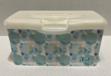 Huggies Baby Wipes Flip-Top Dispenser Box Pouch Blue Bubble Design
