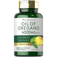 Carlyle Oregano & Black Seed Oil 8000mg 300 S...