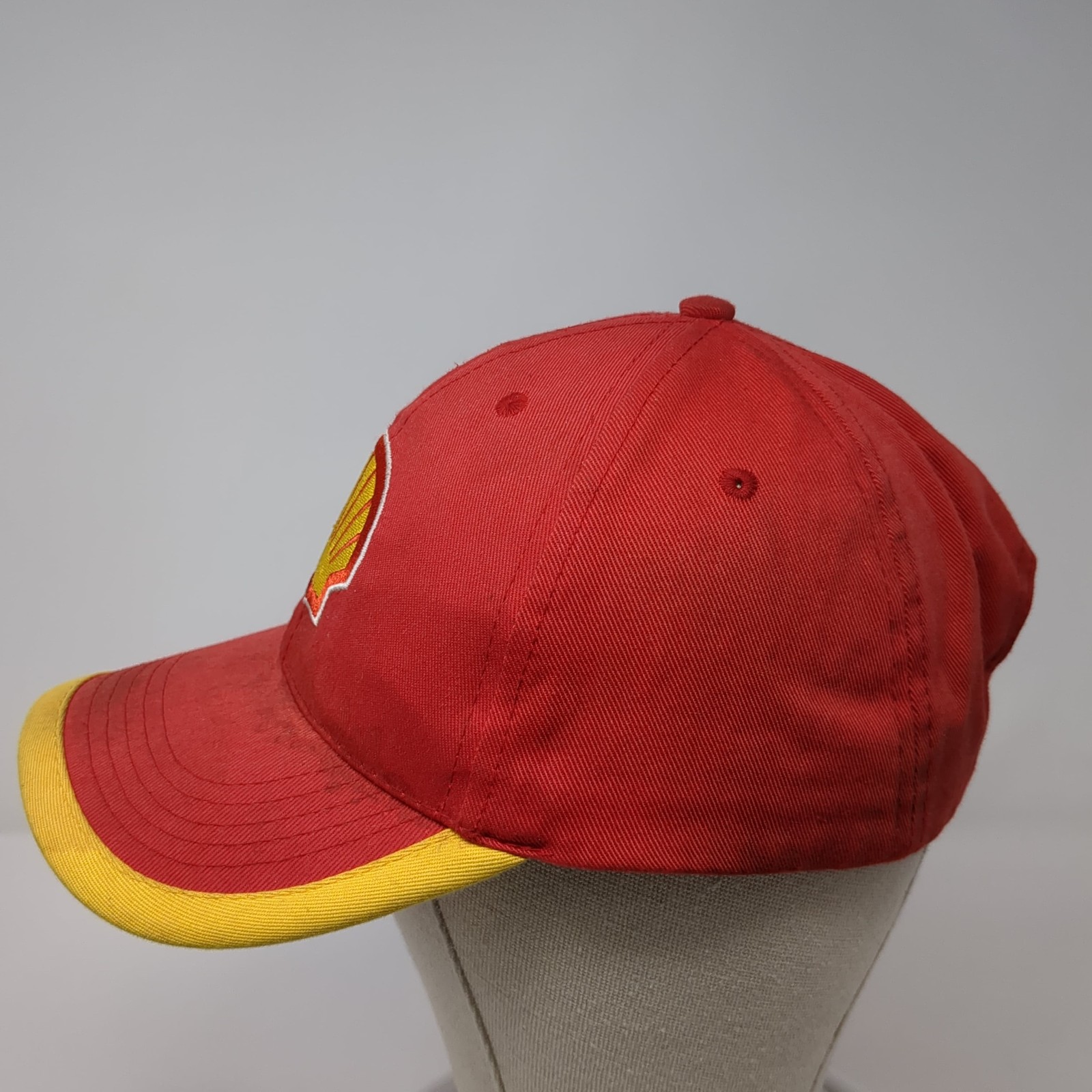 Shell Slideback Baseball Cap Red One Size Adjusta… - image 3