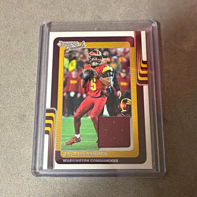 Panini 2025 Donruss Jayden Daniels DTH-JDS Donruss Threads Mem Commanders