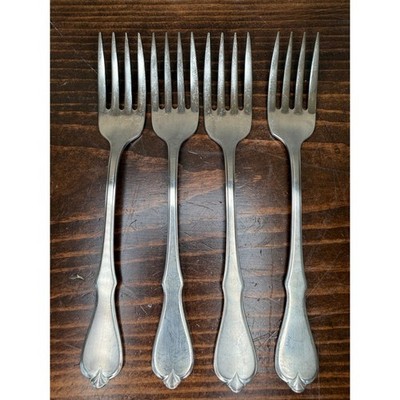 Wm A Rogers Premier Oneida 4 American Freedom Dinner Forks Stainless USA Made