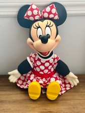 VINTAGE Disney Mouseketoys Minnie Mouse Rubber Face Soft Body Stuffed Doll Plush