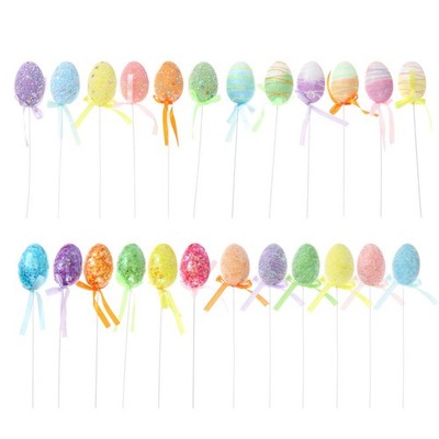 24pcs Ostern dekorative Eier kreative Osterei -Ornament Lustige -Handwerk