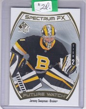 2021-22 UD Spectrum FX Future Watch Jeremy Swayman Boston Bruins Tier 2 # S90