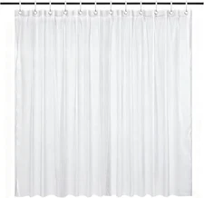 Clear Shower Curtain Liner PEVA Lightweight Plastic Shower Liners Waterproof