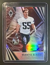 2018 Panini Phoenix Braxton Berrios #187 Red /299 RC Patriots